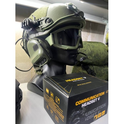 "COMMUNICATION HEADSET V" Активные тактические наушники для стрельбы в Бийске
