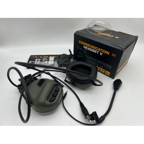 "COMMUNICATION HEADSET V" Активные тактические наушники для стрельбы в Бийске