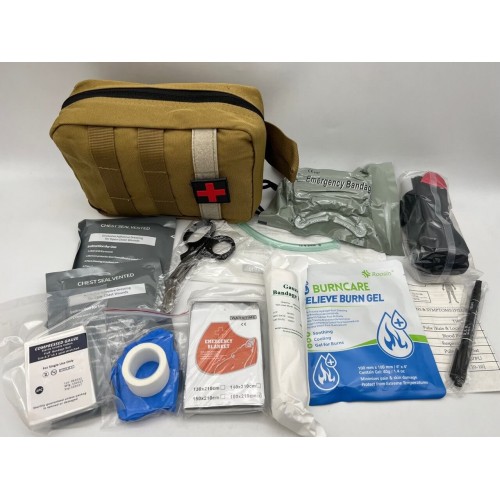 Номер 2. АРМЕЙСКАЯ АПТЕЧКА первой помощи ‼️УКОМПЛЕКТОВАННАЯ (с противоожоговым гелем BURNCARE в комплекте) / универсальная медицинская аптечка в Бийске
