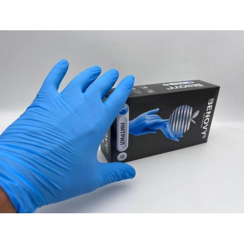 BENOVY MULTICOLOR НИТРИЛ медицинские цветные перчатки в Бийске