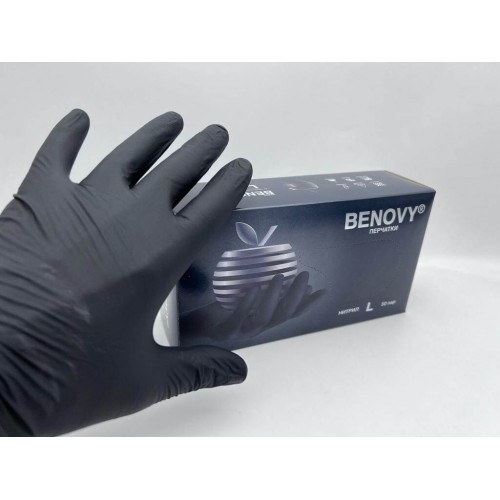 BENOVY MULTICOLOR НИТРИЛ медицинские цветные перчатки в Бийске