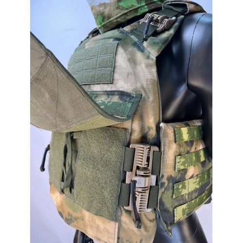 Бронежилет ЗАЩИТНИК в Бийске с кевларовым баллистическим пакетом C2, капами и бронеплитами Бр5