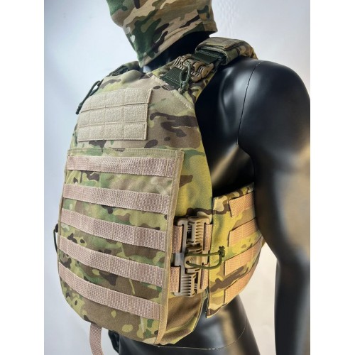 Бронежилет ЗАЩИТНИК в Бийске с кевларовым баллистическим пакетом C2, капами и бронеплитами Бр5