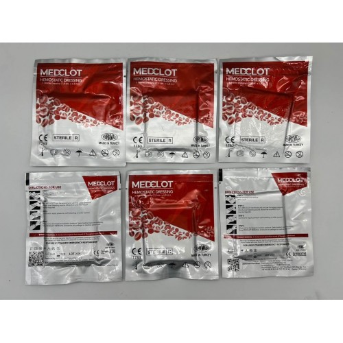 Гемостатический бинт MEDCLOT кровоостанавливающий с коалином (Турция) в Бийске