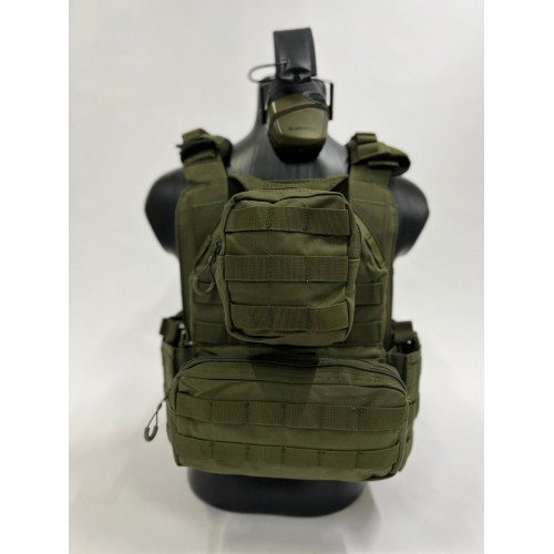 Жилет (плитник быстросъёмный YAKEDA/разгрузка)2 с подсумками на спине в Бийске