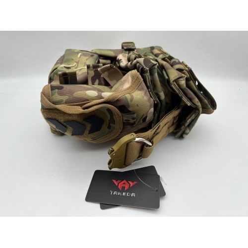 Пояс разгрузочный YAKEDA тактический с подсумками в Бийске