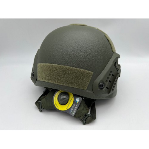 Кевларовый тактический баллистический композитный шлем ACH MICH NIJ IIIA Ops-Core (цвет «олива») / Бр2 класс защиты / с защитой ушей и системой регулировки Венди в Бийске