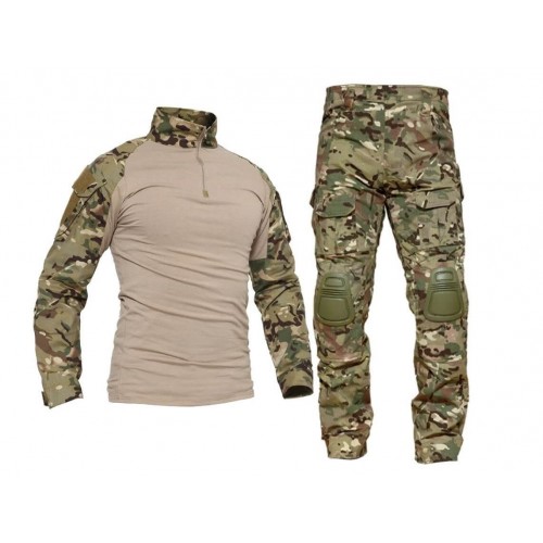 Костюм тактический с наколенниками и налокотниками камуфляжный MTP «Shark  Skin» в Бийске