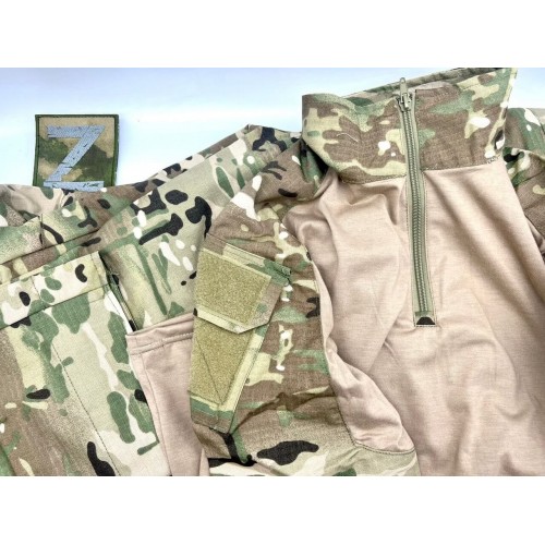 Костюм тактический с наколенниками и налокотниками камуфляжный MTP «Shark  Skin» в Бийске