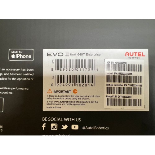 Квадрокоптер Autel Robotics EVO II Dual 640T (Thermal) Enterprise в самой максимальной топовой комплектации в Бийске
