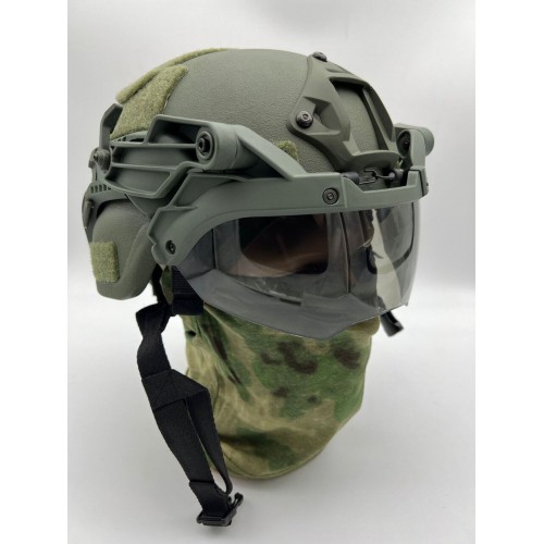 Откидные тактические нашлемные очки с креплением для шлема FAST/MICH/Ops-Core и другим моделям современных тактических шлемов в Бийске