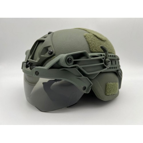 Откидные тактические нашлемные очки с креплением для шлема FAST/MICH/Ops-Core и другим моделям современных тактических шлемов в Бийске