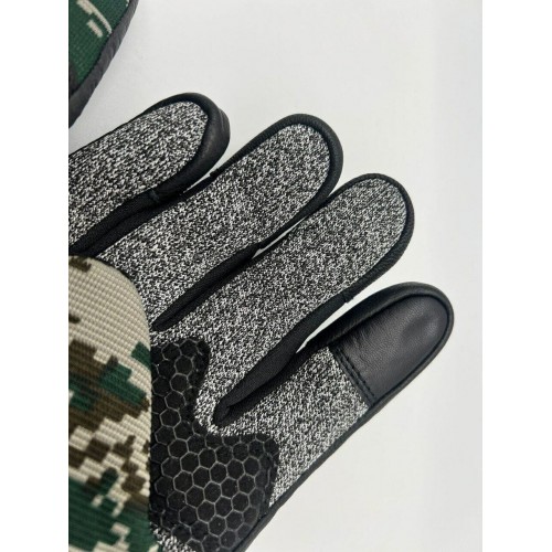 Перчатки с защитой от порезов, тактические с кожаными вставками  в Бийске