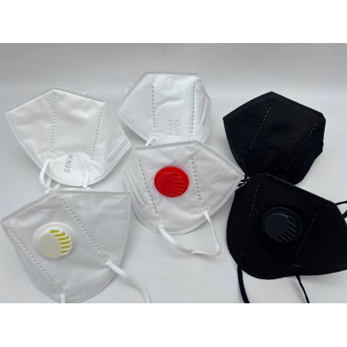 Респираторы KN95 чёрные с клапаном в Бийске