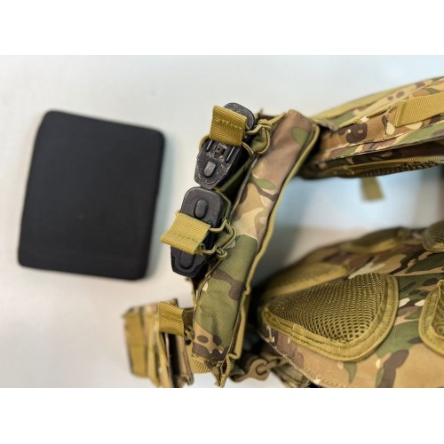 Жилет (плитник быстросъёмный/разгрузка) с возможностью установки боковых плит или боковых баллистических пакетов в Бийске