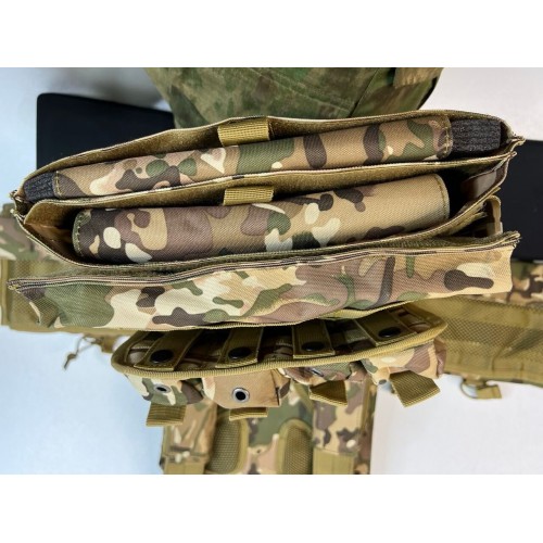 Жилет (плитник быстросъёмный/разгрузка) с возможностью установки боковых плит или боковых баллистических пакетов в Бийске